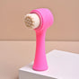 Dual-Sided & Soft Bristle Facial Cleansing Brush - Deep Pore Exfoliating Face Scrubber for Skincare, Face Wash, Double Side